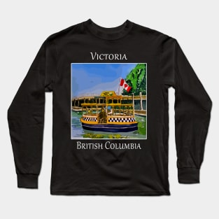 Adorable water taxis in Victoria British Columbia Long Sleeve T-Shirt